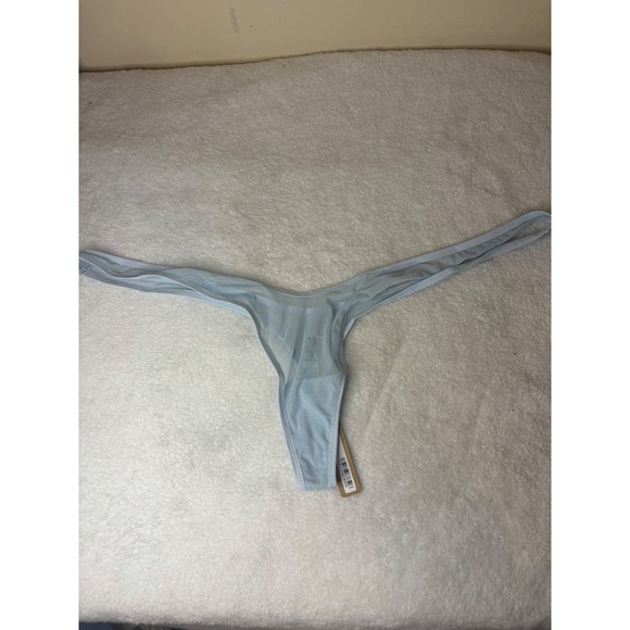 SKIMS Other - SKIMS Ultra Fine Mesh Micro Dipped Thong Celeste Blue PN-DTH-2013 Womens 3X NWT